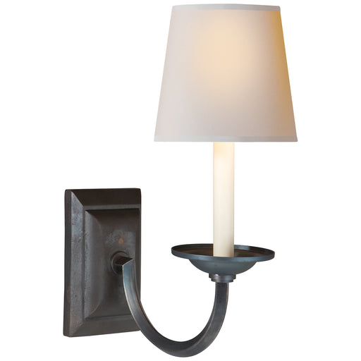 Flemish One Light Wall Sconce in Aged Iron