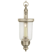 Georgian Small Hurricane Wall Sconce in Antique Nickel