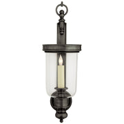 Georgian Hurricane Sconce One Light Wall Sconce in Bronze