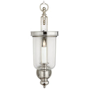 Georgian Small Hurricane Wall Sconce in Polished Nickel