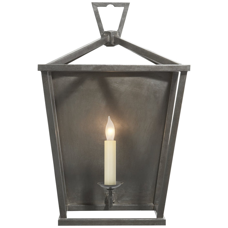 Darlana Lantern Wall Sconce in Aged Iron