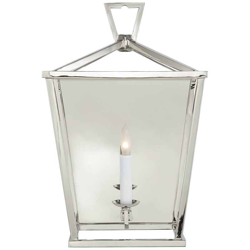Darlana Lantern Wall Sconce in Polished Nickel