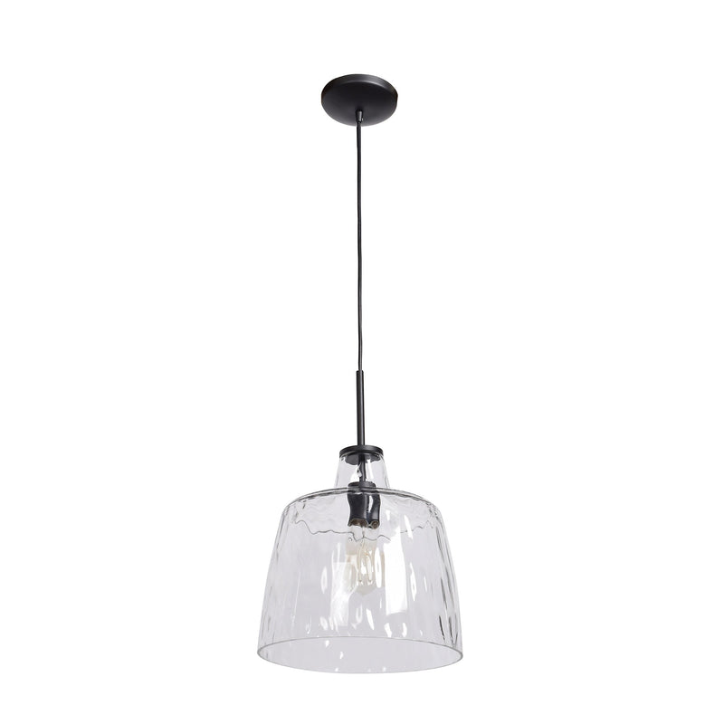 Clear Pendant in Black