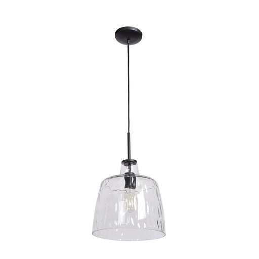 Clear Pendant in Black