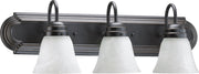 Campbell 3 Light Faux Alabaster Vanity in Old World