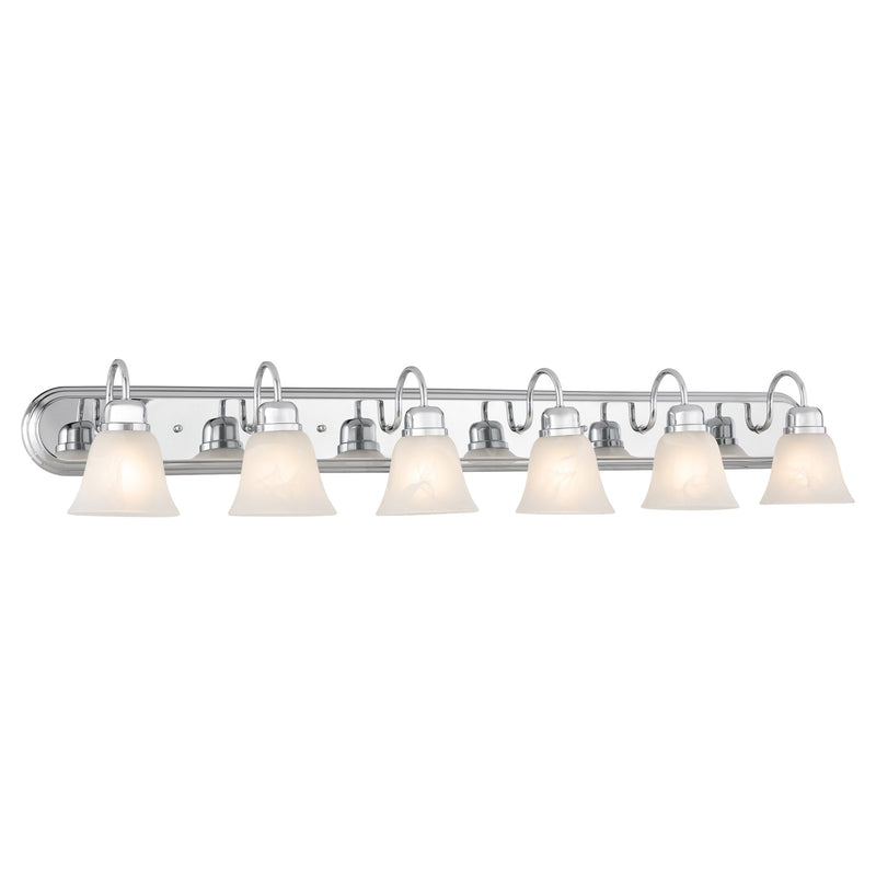 Campbell 6 Light Vanity in Chrome