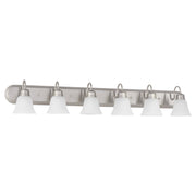Campbell 6 Light Vanity in Satin Nickel