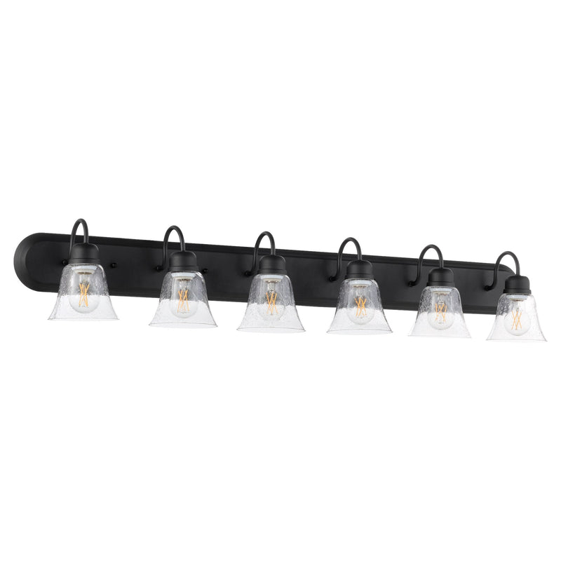 Campbell 6 Light Vanity in Textured Black