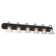Campbell 6 Light Vanity in Oiled Bronze