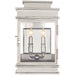 Linear Lantern Two Light Wall Sconce in Polished Nickel