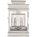 Linear Lantern Two Light Wall Sconce in Polished Nickel