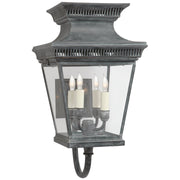 Elsinore Medium Bracket 4-Light Outdoor Wall Lantern in Weathered Zinc