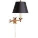 Dorchester3 One Light Swing Arm Wall Lamp in Antique-Burnished Brass