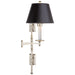Dorchester3 One Light Swing Arm Wall Lamp in Polished Nickel