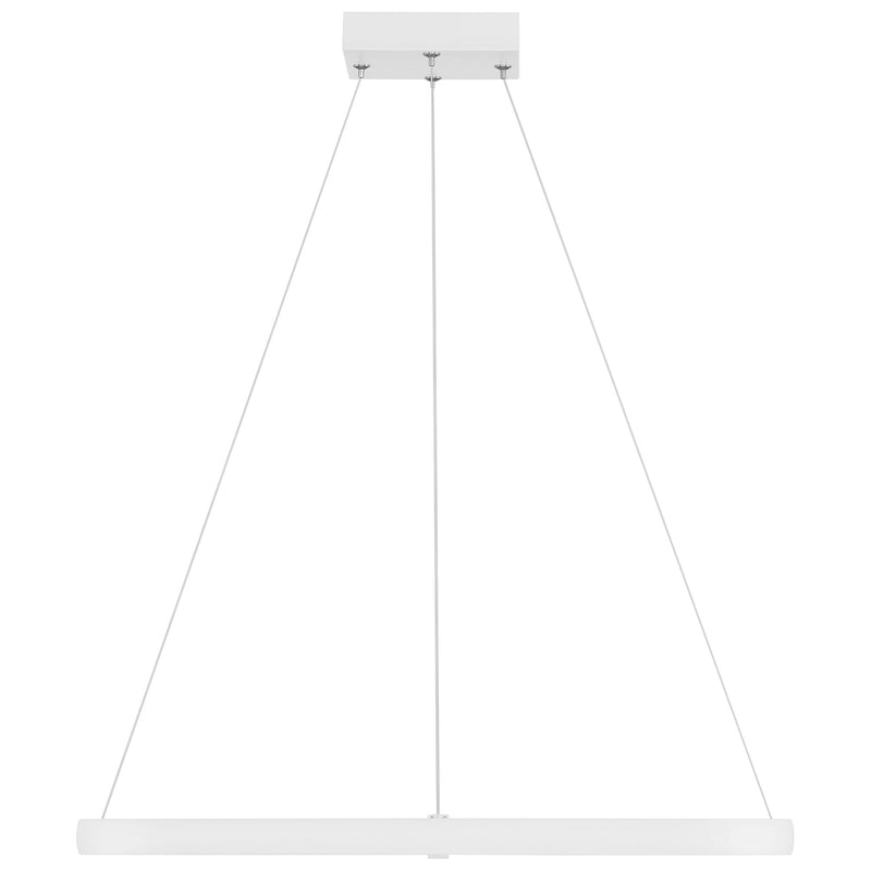 Ravello Square LED Pendant in Matte White
