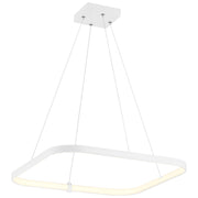 Ravello Square LED Pendant in Matte White