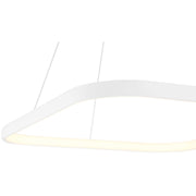 Ravello Square LED Pendant in Matte White