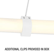 Ravello Square LED Pendant in Matte White