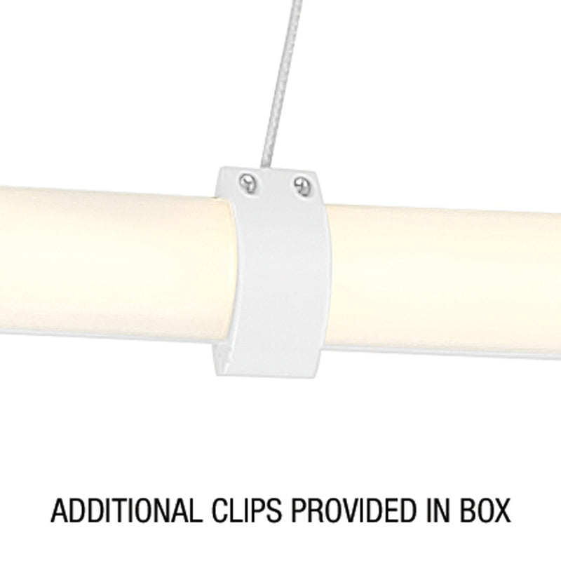 Ravello Square LED Pendant in Matte White