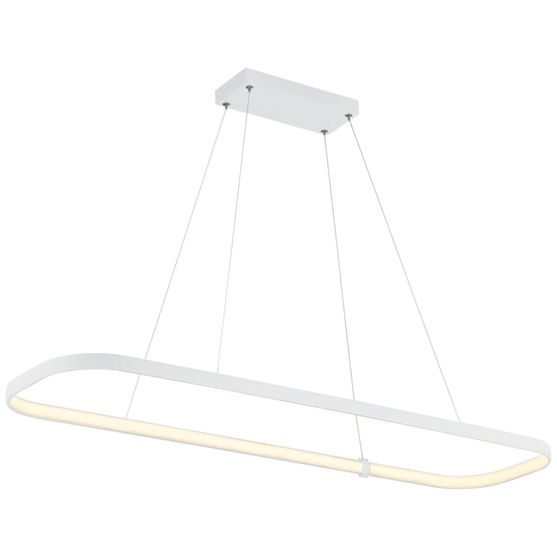 Ravello Linear LED Pendant in Matte White