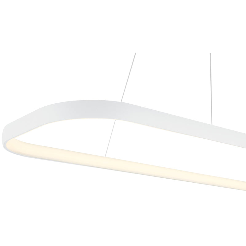 Ravello Linear LED Pendant in Matte White