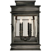 Linear Lantern Short 15" 2-Light Outdoor Wall Lantern (CHO 2908) in Bronze