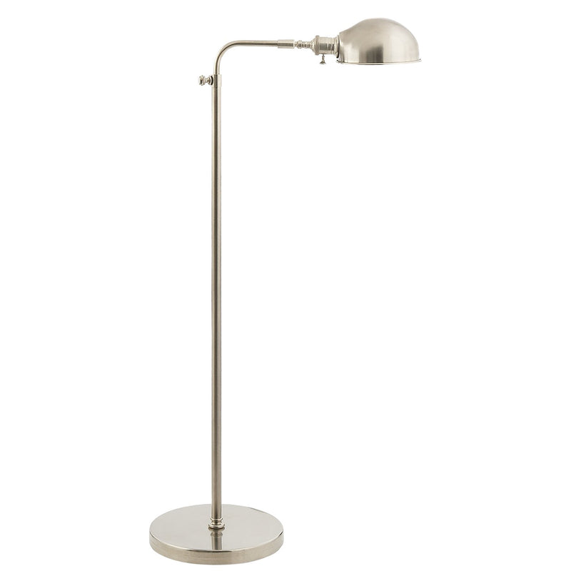 Old Pharmacy Floor Lamp in Antique Nickel