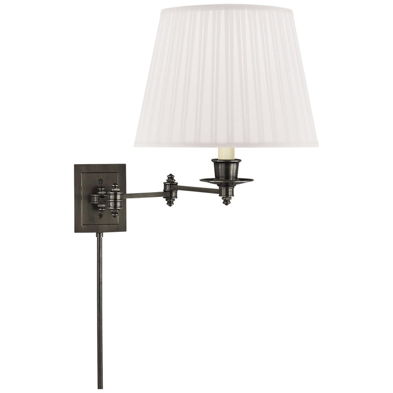 Triple Swing Arm Wall Lamp in Bronze