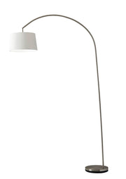Goliath Arc Floor Lamp in Brushed Steel