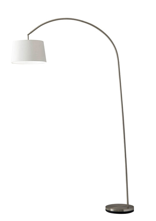 Goliath Arc Floor Lamp in Brushed Steel