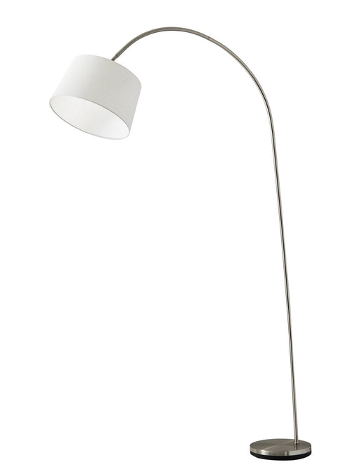 Goliath Arc Floor Lamp in Brushed Steel