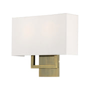 Pierson 2-Light 13" ADA Wall Sconce in Antique Brass