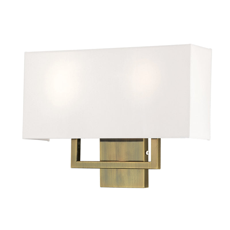 Pierson 2-Light 16" ADA Wall Sconce in Antique Brass