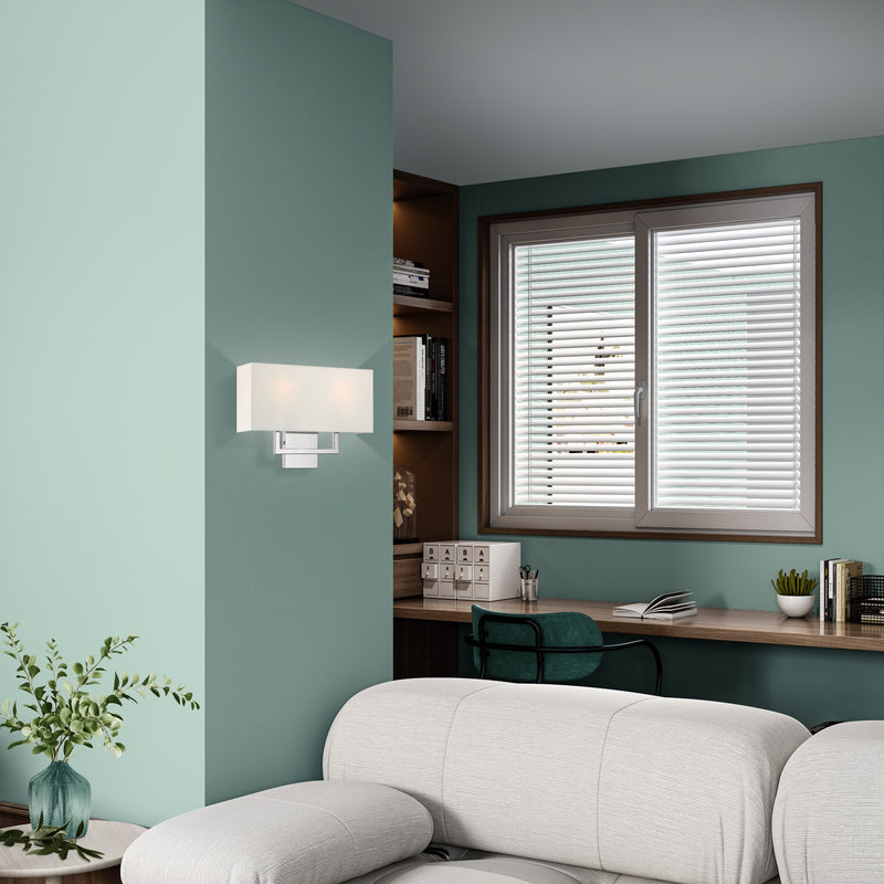 Pierson 2-Light 16" ADA Wall Sconce in Polished Chrome
