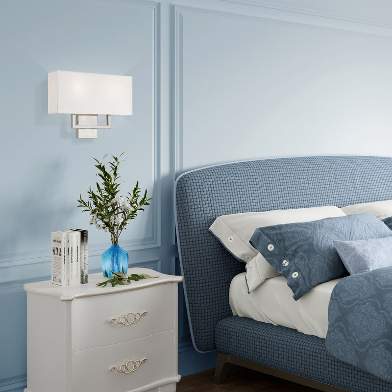 Pierson 2-Light 16" ADA Wall Sconce in Brushed Nickel