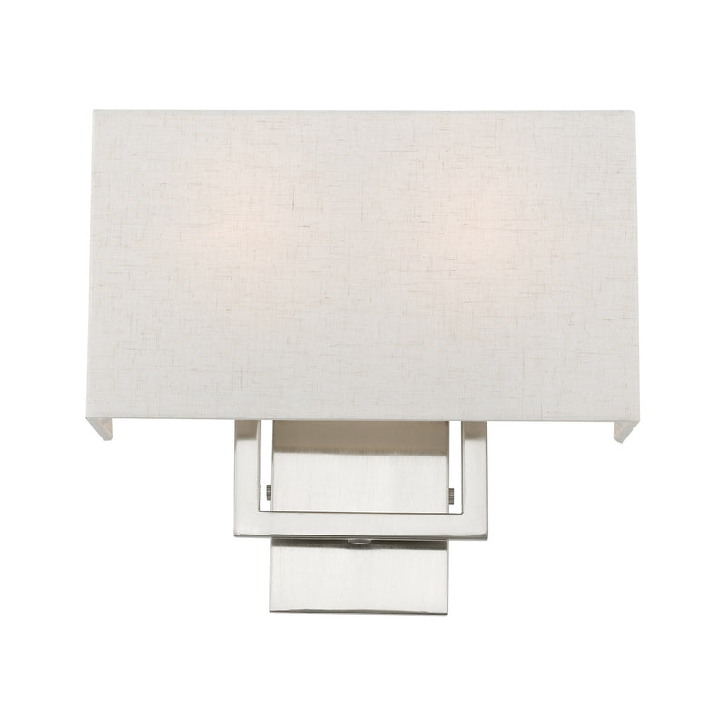 Pierson 2-Light 13" ADA Wall Sconce in Brushed Nickel