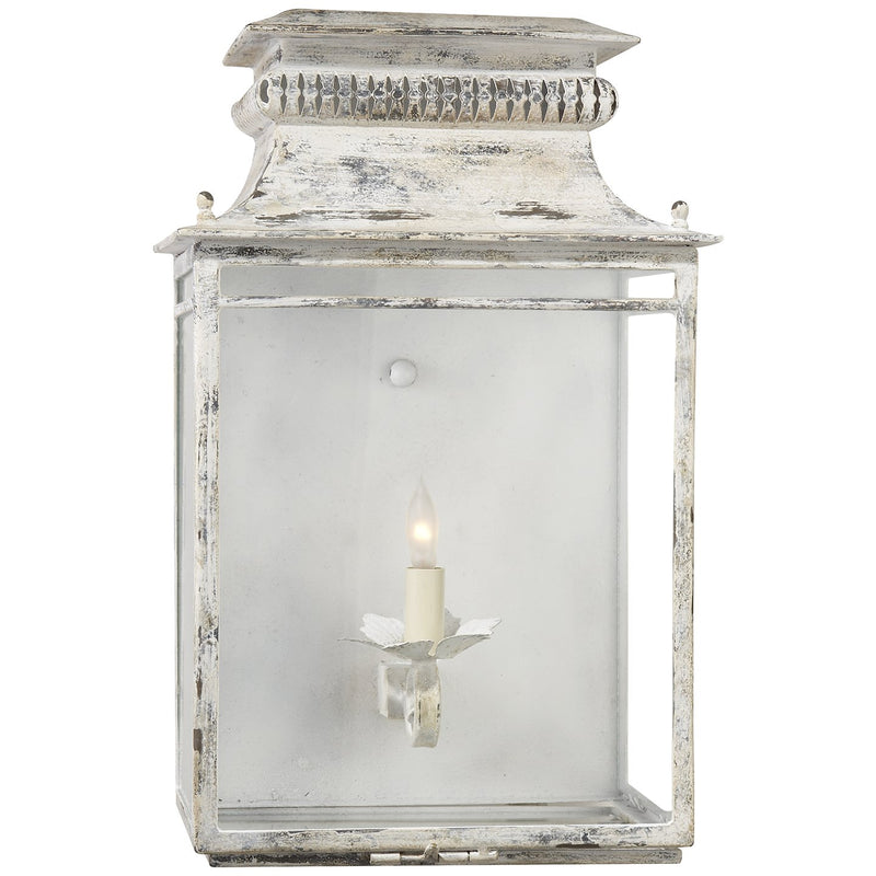 Flea Market Lantern Wall Sconce in Old White