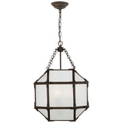 Morris Small 3-Light Lantern Pendant in Antique Zinc