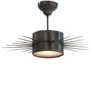 Soleil Medium Semi-Flush Mount in Bronze
