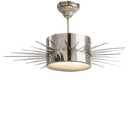 Soleil Large 2-Light Semi-Flush Mount in Polished Nickel