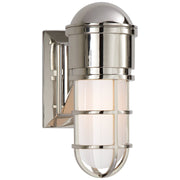 Marine Wall Sconce in Polished Nickel