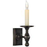 Classic Single Library Wall Sconce in Bronze