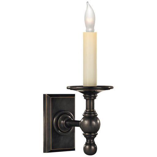 Classic Single Library Wall Sconce in Bronze