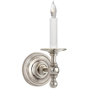 Classic Single Wall Sconce in Polished Nickel