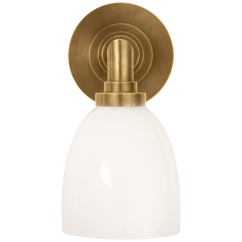 Wilton Bath Sconce in Hand-Rubbed Antique Brass