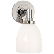 Wilton Bath Sconce in Polished Nickel