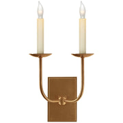 TT 2-Light Wall Sconce in Hand-Rubbed Antique Brass