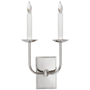 TT 2-Light Wall Sconce in Polished Nickel
