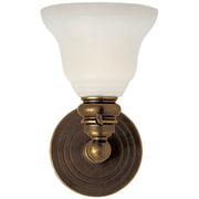 Boston Functional Single Wall Sconce in Hand-Rubbed Antique Brass