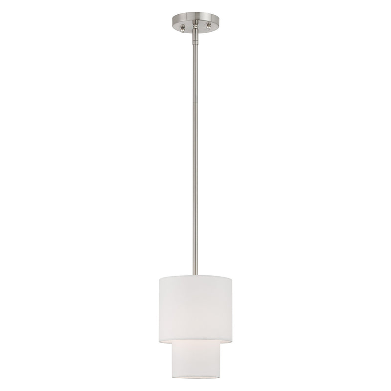 Meridian 7" Mini Pendant in Brushed Nickel